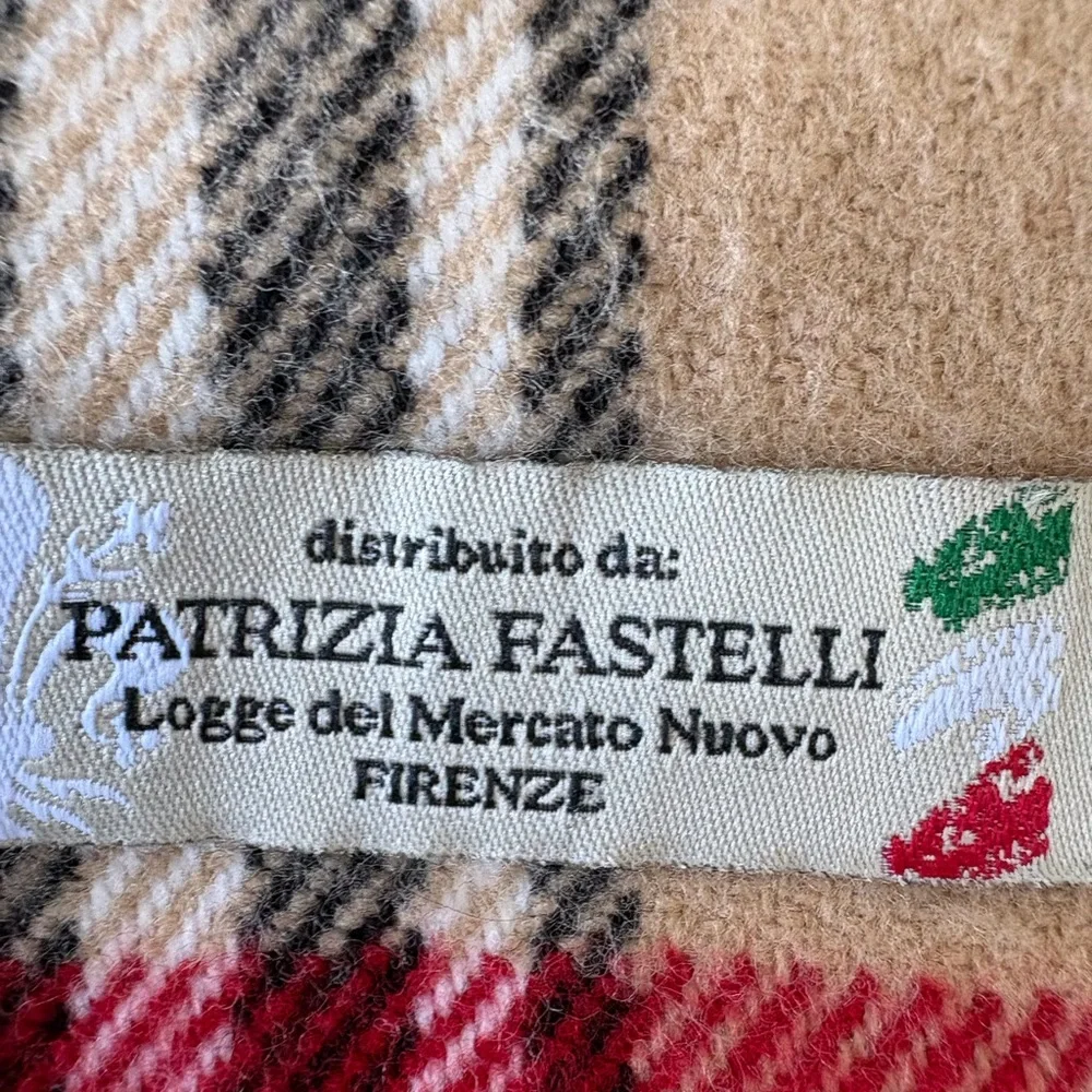 Patrizia Fastelli 72” Scarf‎ Plaid Made in Italy  Winter Career Casual